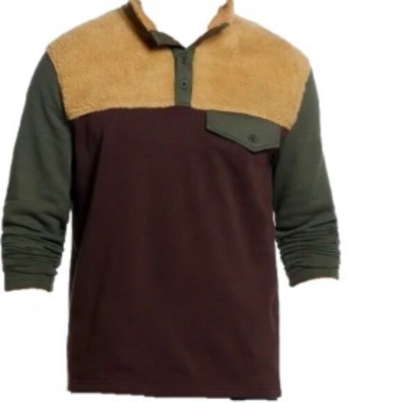 BNWT Weatherproof Vintage Knit and Sherpa Mixed Pullover Sweater (L) - Picture 6 of 6